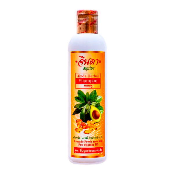 Шампунь Jinda Herbal Shampoo Avocado Fresh Mee Leaf Pro Vitamin B5